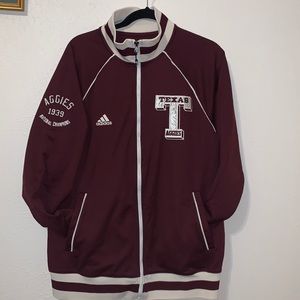 Men’s adidas Texas A&M Letter Jacket Sz Lg